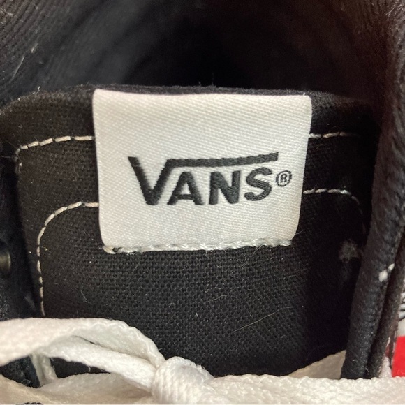 VANS SZ 11 & 10 Sk8-Hi Skate Parisian Night  High Top Black White Lace Up Shoes - Picture 4 of 11